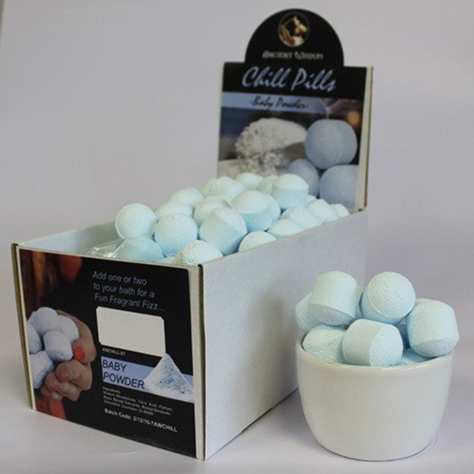 Minis boules de bain - Poudre pour Bébé - lot de 10