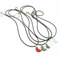 Collier + Pendentifs lunes en pierre précieuse