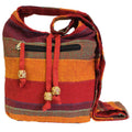 Sac Ethnique avec sangle Couleur orange/rouge Coucher de soleil