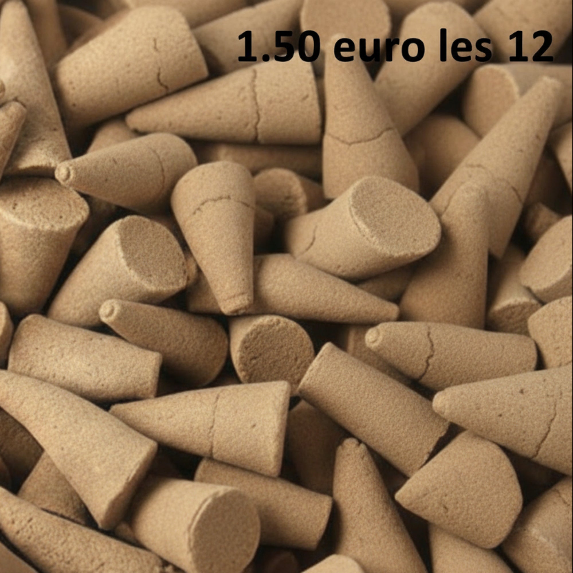 Cônes d'encens - Ambre lot de 12