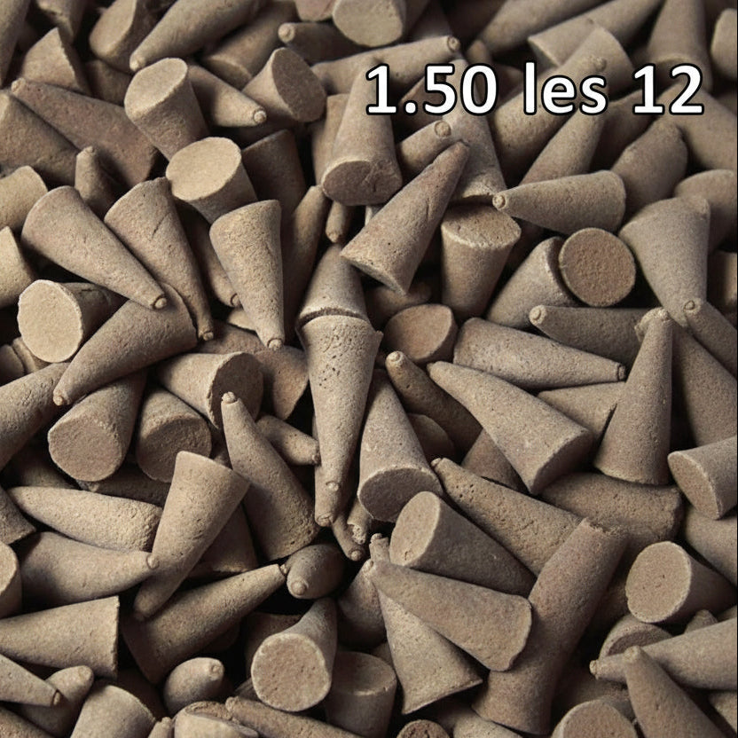 Cônes d'encens - Vanille lot de 12