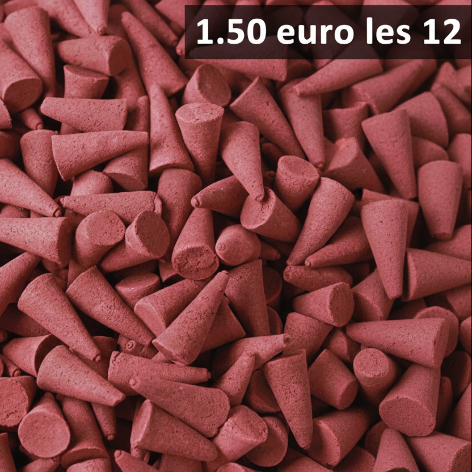 Cônes d'encens - Rose de minuit lot de 12