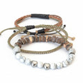 Lot de 3 bracelets homme