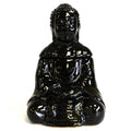 Brûleur à huile ou fondant Bouddha assis - Noir