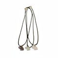 collier + Pendentifs éléphants porte-bonheur en pierre précieuse