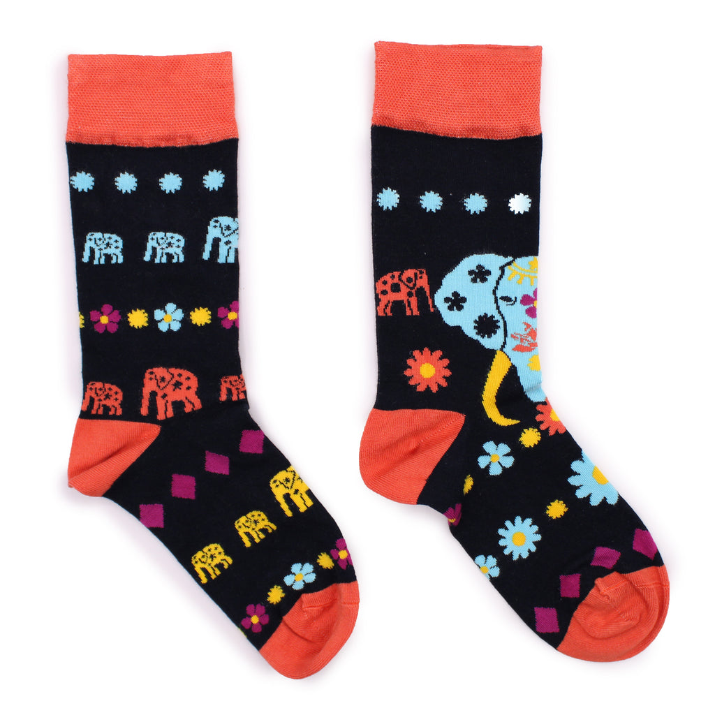 Chaussettes Montantes en Bambou Hop Hare - Éléphant chanceux
