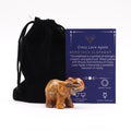 Éléphant en pierre précieuse - Agate Crazy Lace