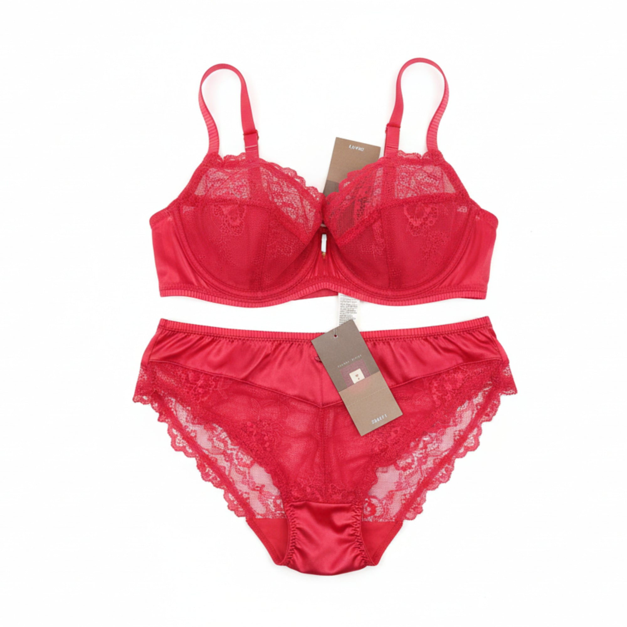 Modèle rouge dentelle transparente - Jardin Secret