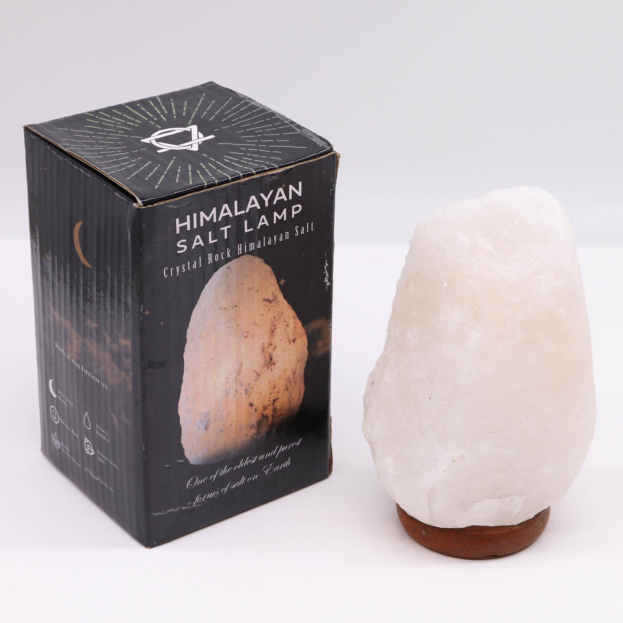 Lampe de sel blanc de l'Himalaya - env. 2-3kg