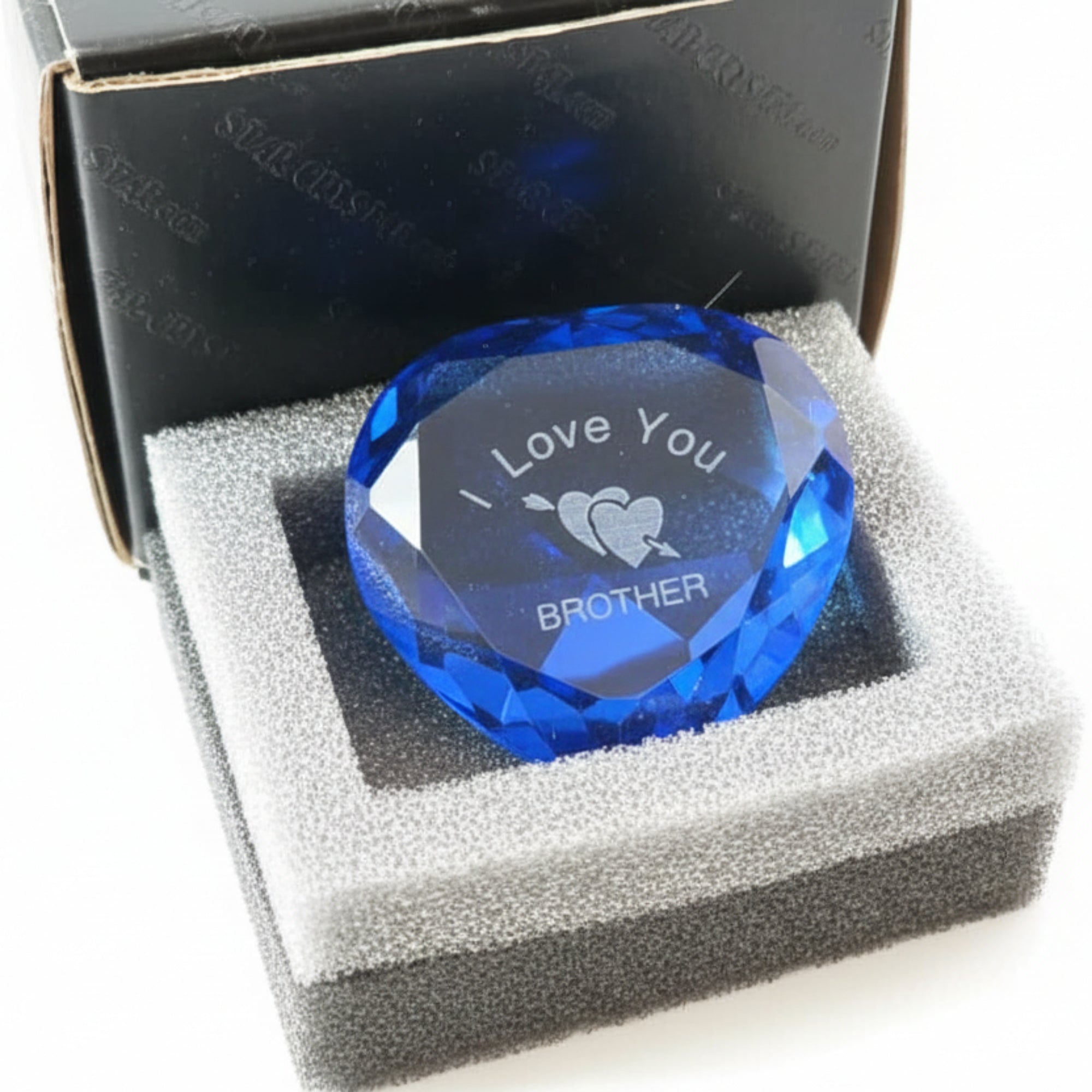 Diamant en Verre Personnalisé - Brother