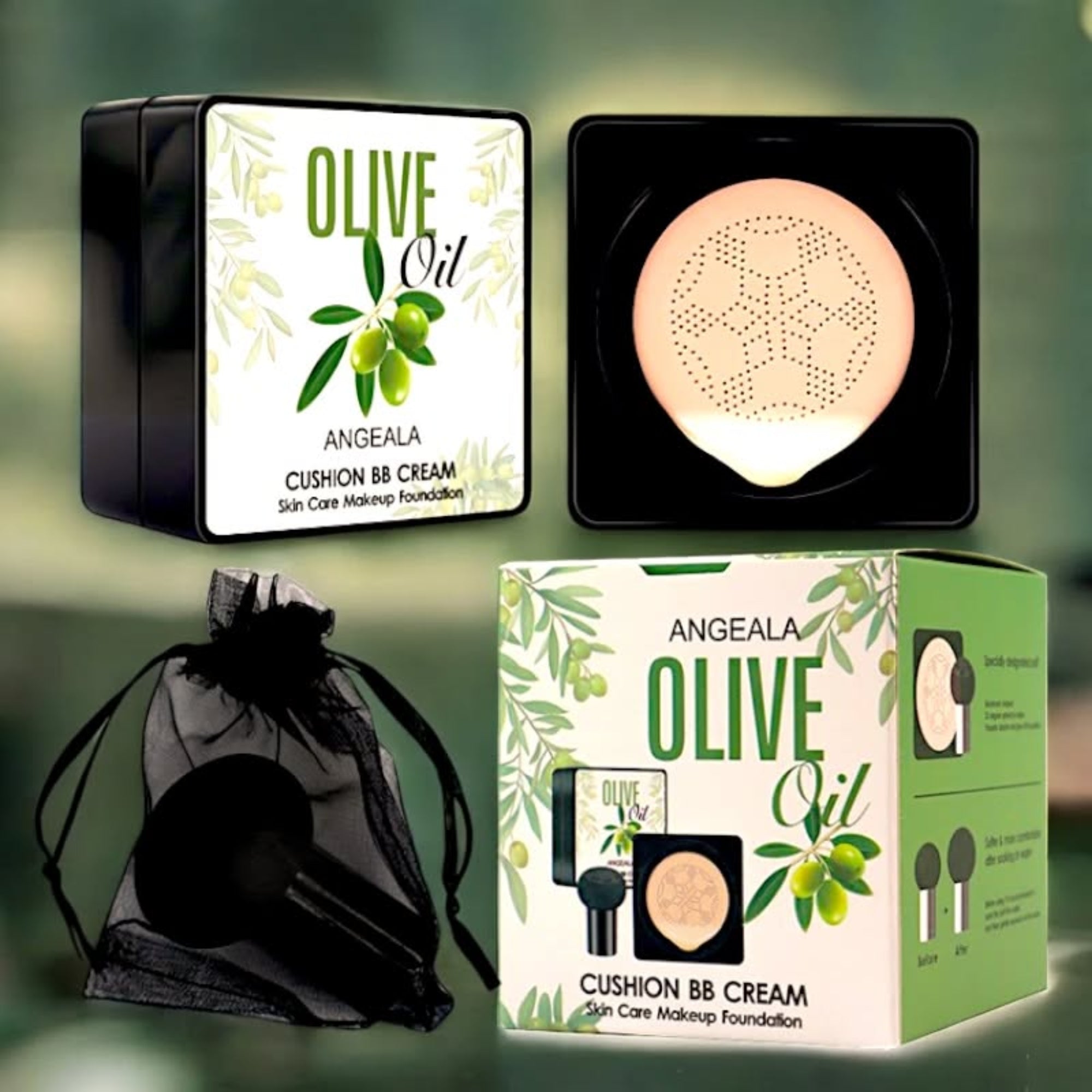 Cushion BB Cream à l’Huile d’Olive – ANGEALA