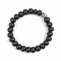 Bracelet bois foncé et bouddha