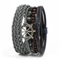 Bracelet pour Homme - Metal & Cuir