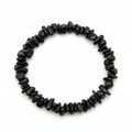Bracelet éclat de pierre Agate noire