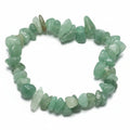 Bracelet éclat de pierre Aventurine verte