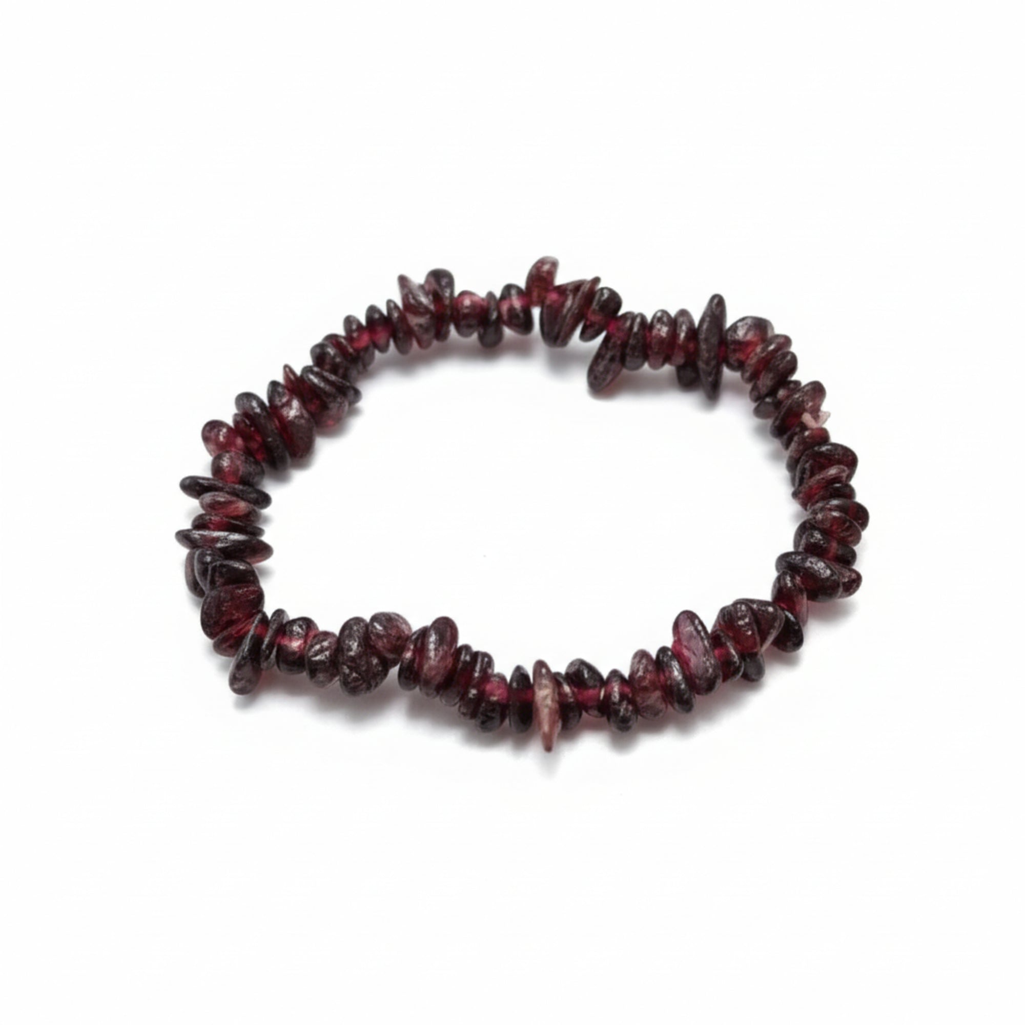 Bracelet éclat de pierre Grenat Sanguine