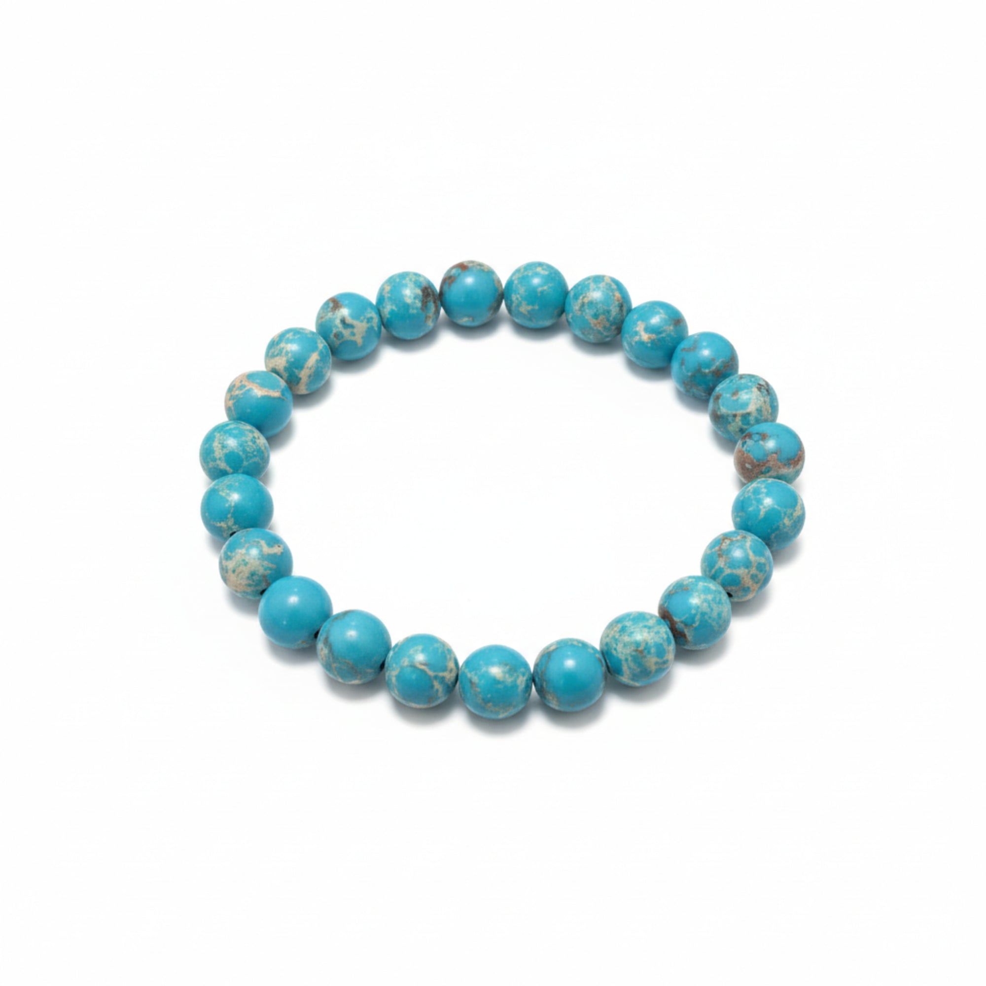 Bracelet en pierre de Howlite turquoise – Lâcher-prise & légèreté