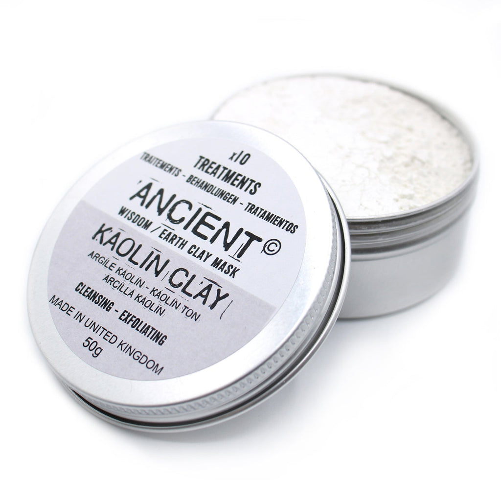 Masques pour visage en argile Kaolin 50g