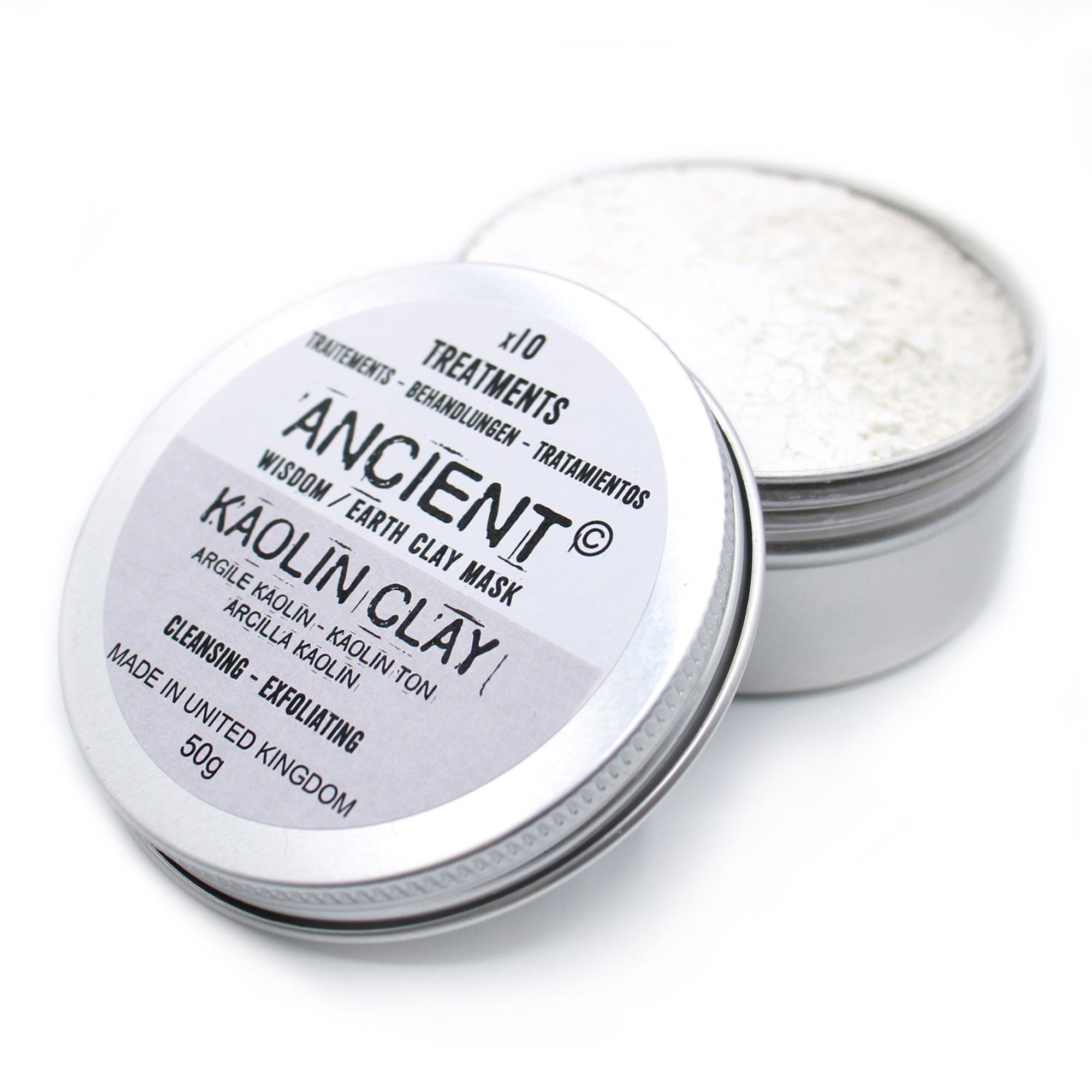 Masques pour visage en argile Kaolin 50g