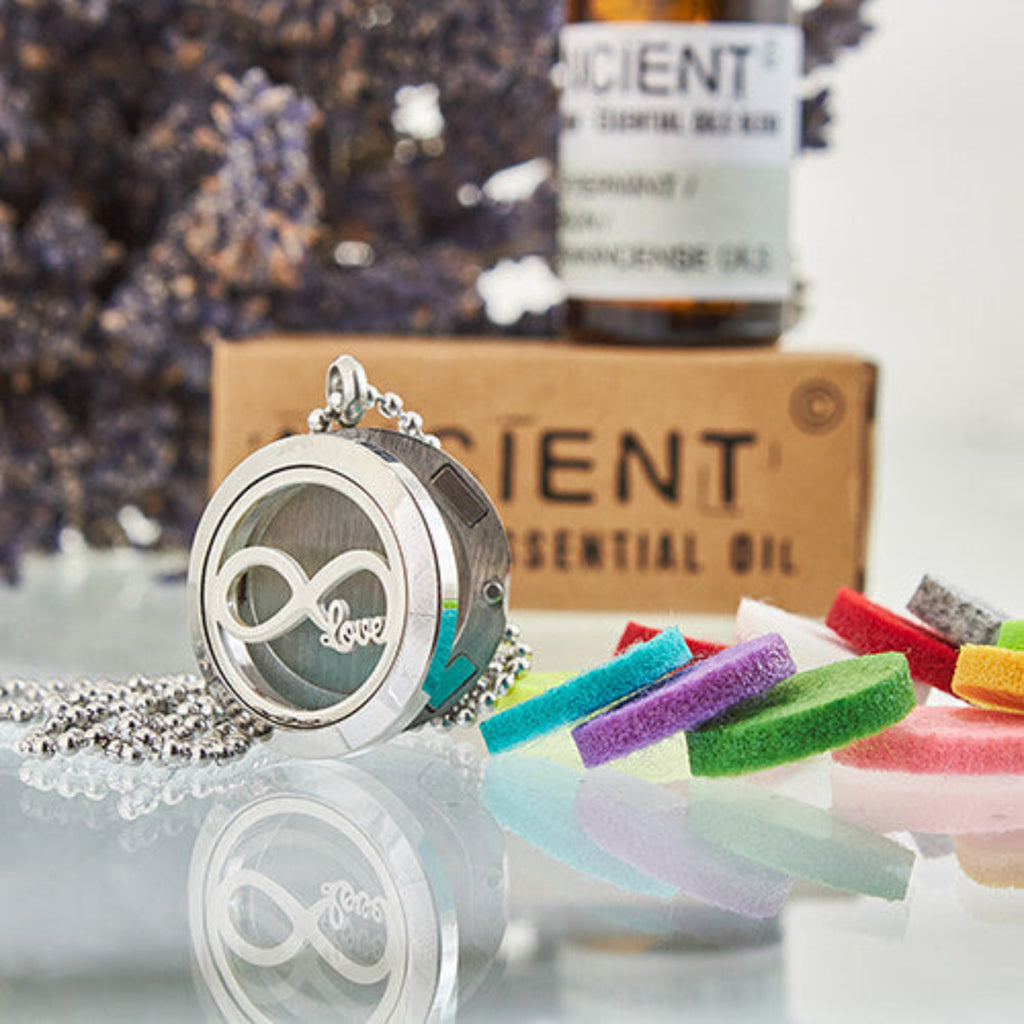 Collier Diffuseur Aromathérapie - Amour Infini 25mm
