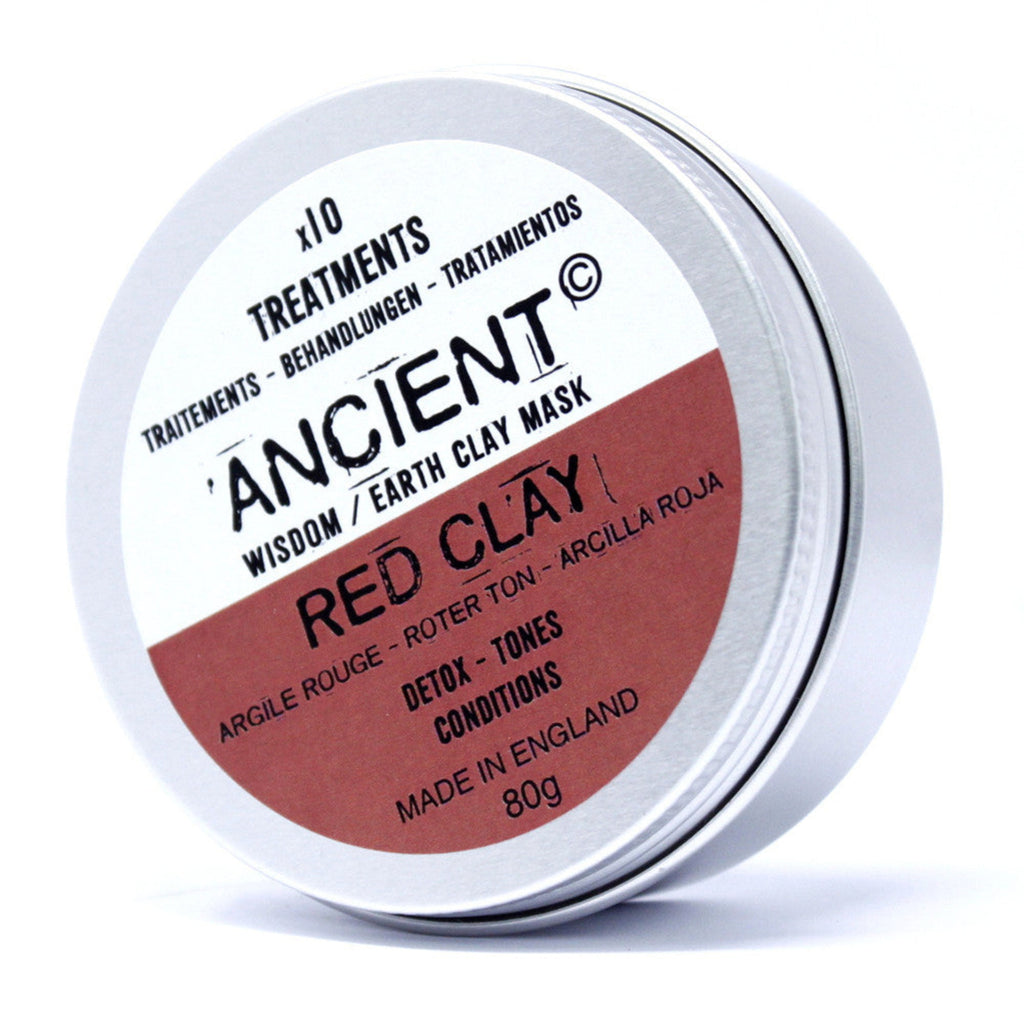 Masques pour visage en argile rouge 80g