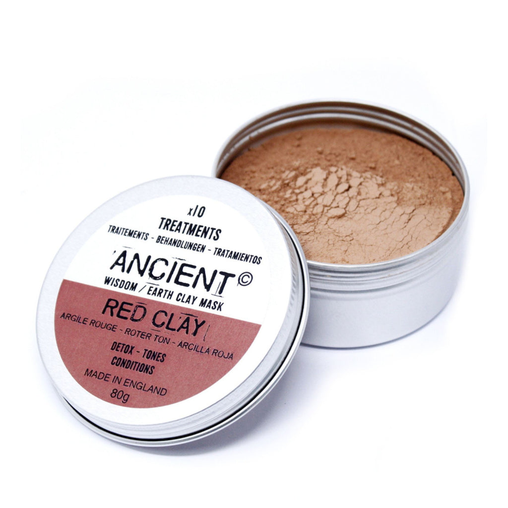 Masques pour visage en argile rouge 80g
