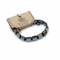 Bracelet Shamballa Hématite Magnétique - Cuboïdes en Oœil-de-Tigre