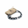 Bracelet Shamballa Hématite Magnétique - Cuboïdes Roses