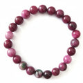 Bracelet en Zoïsite rouge-vert